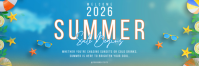 Blue Summer Sale Bannier 2' × 6' Template