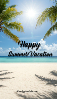 Bleu Summer Vacation Ikhadi Lebhizinisi Template
