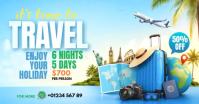 Azul Travel Promotion Immagine condivisa di Facebook Template