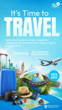 Azul Travel Promotion Instagram-Story Template