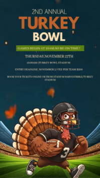 Azul Turkey Bowl Event Indaba yaku-Instagram Template