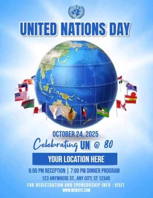 United Nations Day Celebration Template | PosterMyWall