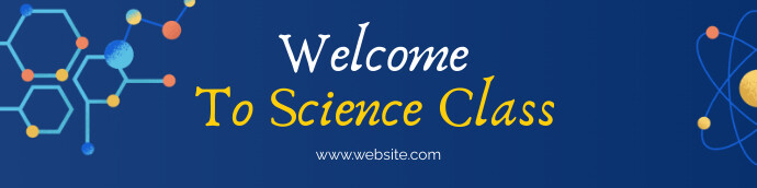 Blue Joyful Welcome To Science Class Google C template