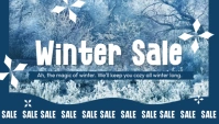 Blue Joyful Winter Sale Blog Header ส่วนหัวบล็อก template