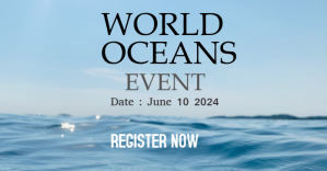 Blue Joyful World Oceans Event Facebook Shared Image template