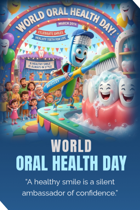 World Oral Health Day Posters Template | PosterMyWall