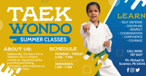 Blue Karate Taekwondo Class Facebook Post Template