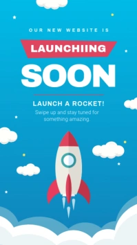 Blue Product Launch Coming Soon Instagram Story template