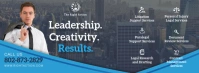 Blue Lawyer Advertisement Banner Facebook Cover Photo template