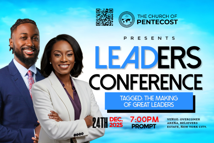 Blue Leadership Conference Poster Template | PosterMyWall