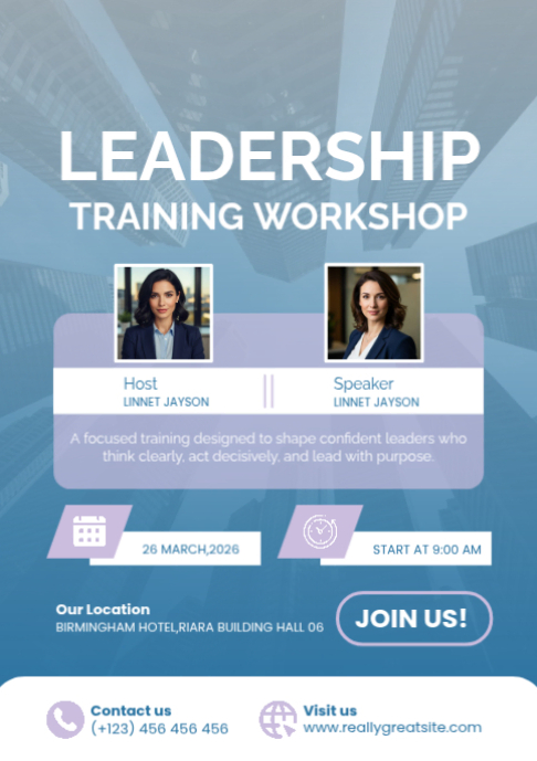 Leadership Training Workshop A2 Template | PosterMyWall