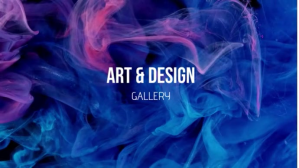 Blå Blue Liquid Art Design Gallery Intro Video YouTube-miniature Template