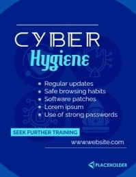 Cyber Security Flyer (format US Letter) template
