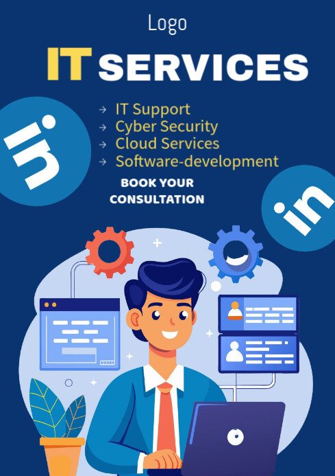 Blue List-based It Services A2 template
