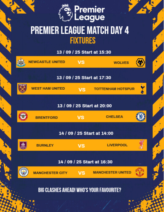 Blue List-based Match Schedule  Flyer (us Letter) template