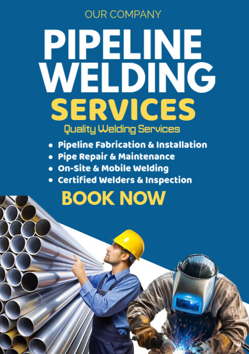 Blue List-based Pipeline Welding Services A2 template