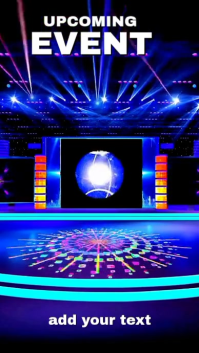 Blue List-based Upcoming Event Instagram Reel template