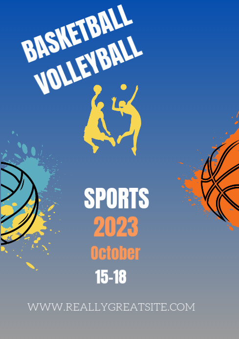 Volleyball Template PosterMyWall