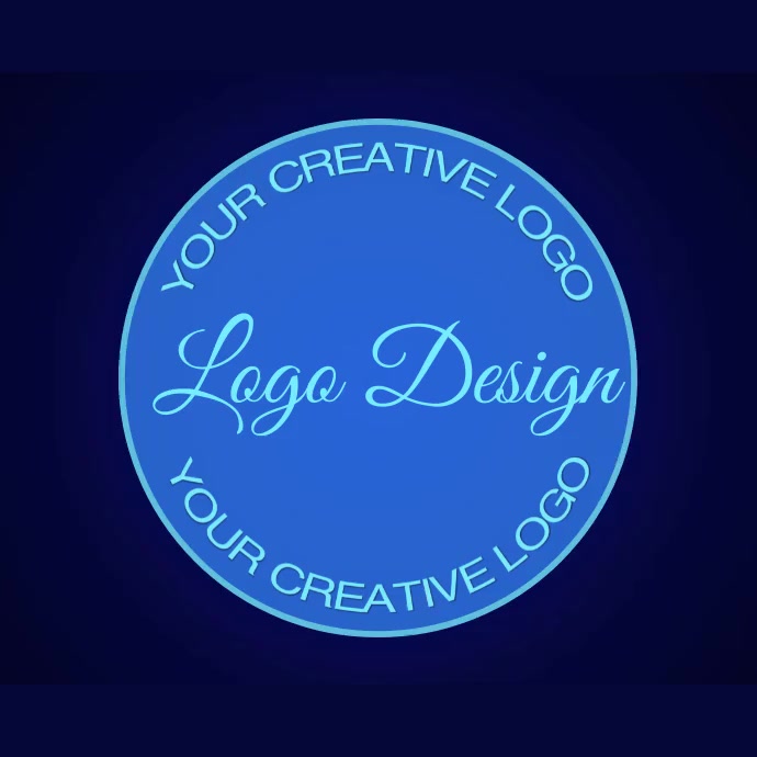 Blue Logo Template PosterMyWall