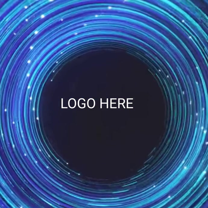 Blue logo Template PosterMyWall