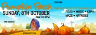 Blue Massimalista Pumpkin Patch Copertina Facebook Facebook-omslagfoto template