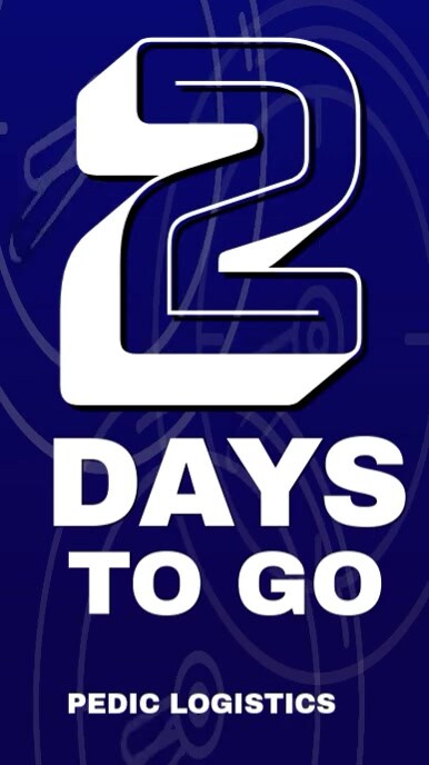 Blue Maximalist 2 Days To Go Countdown  Whatsapp Status template