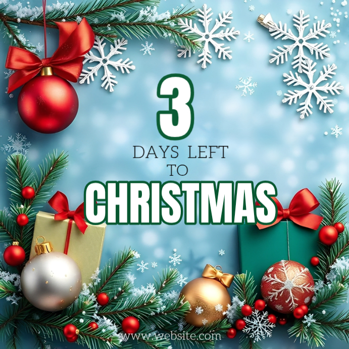 Christmas Countdown Template | PosterMyWall