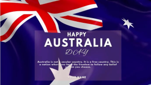 Ungu Blue Maximalist Autralia Day Digital Display (16:9) Digitalt display Template