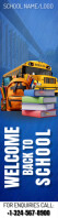 Blue Maximalist Back To School Wide Skyscraper template