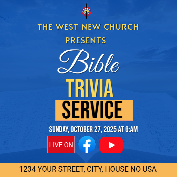 Bible Trivia Event Presentation Template | PosterMyWall