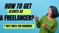 Blue Maximalist Black And Yellow Freelancer Adverts Youtube Thumbnail template