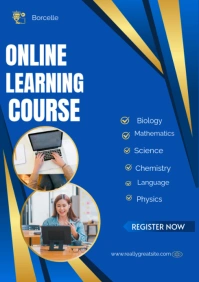 Blue Maximalist Blue  A2 template