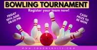 Blue Maximalist Bowling Tournament Facebook E template