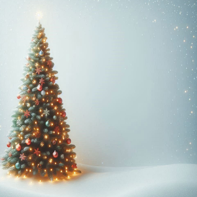 Plantilla de Blue Maximalist Christmas Tree Template Design For ...