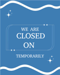 Blue Maximalist Closed  Instagram Portrait template