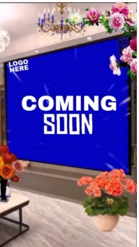 Blue Maximalist Coming Soon Video  Instagram Story template