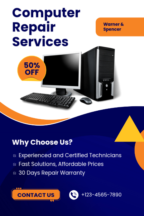 Computer Repair Services Template | PosterMyWall