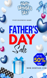 Blue Maximalist Fathers Day Sale Us Legal Amerikansk lov template