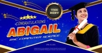 Blue Maximalist Graduation Easter  Template Design Facebook Shared Image