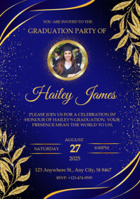 Maximalist Graduation Ceremony A4 Template | PosterMyWall