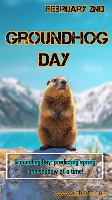 Copy of Blue Maximalist Groundhog Day Instagram Story | PosterMyWall