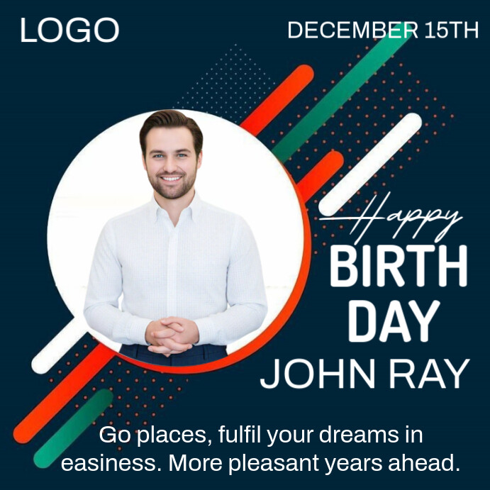 Plantilla de Blue Maximalist Happy Birthday Instagram Post | PosterMyWall