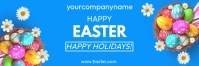 Blue Maximalist Happy Easter Day Email Header template