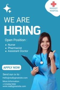 Blue Maximalist Hiring Tumblr Graphic Tumblr-grafik template