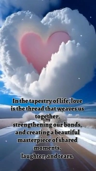 Blue Maximalist Love Valentine Quotes Instagram Reel template