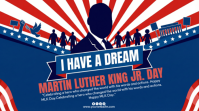 Blue Maximalist Mlk Day Digital Display (16:9) template