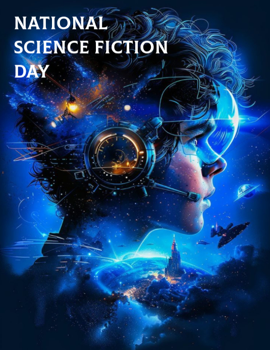 National Science Fiction Day Template | PosterMyWall