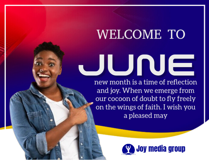 Blue Maximalist New Month Flyers  Flyer (us Letter) template