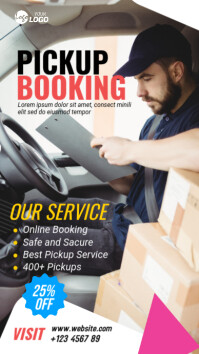 Blue Maximalist Online Pickup Service Instagram Story template