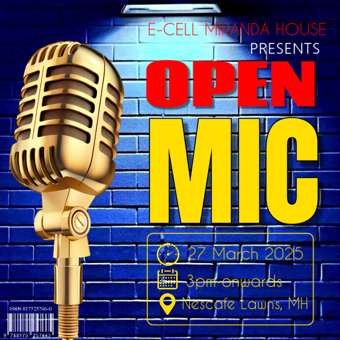 Copy of Blue Maximalist Open Mic Night Instagram Post | PosterMyWall